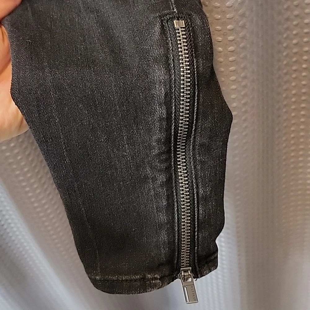 Athleta Sculptek Skinny Zipper Ankle Jeans Size 4 - Picture 3 of 6